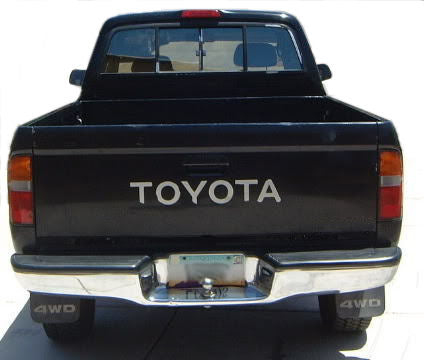 Toyota Pickup Truck Tailgate Letters Sticker WHITE Vinyl Decal Tacoma-0