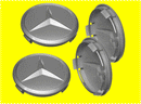 4 Hub Star Caps Mercedes Benz 240 300 D CD SD 123 126-4540