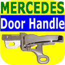 L Door Handle Mercedes Benz 300 380 420 500 560 sel 126-6748