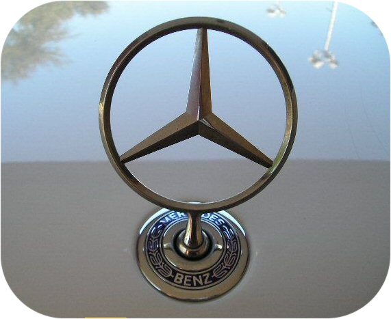 Hood Star Emblem Mercedes 300 400 SE SEL 500SEL 600SEL S320 S350 S420 S500 S600-3646