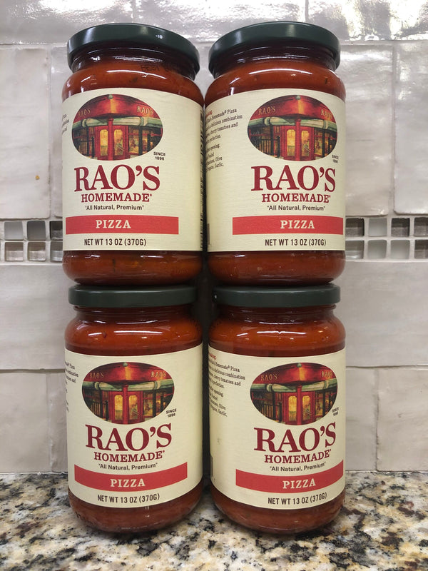 4 JARS Rao's Homemade Pizza Sauce 13 oz Jar Tomato Pie Crust Maker