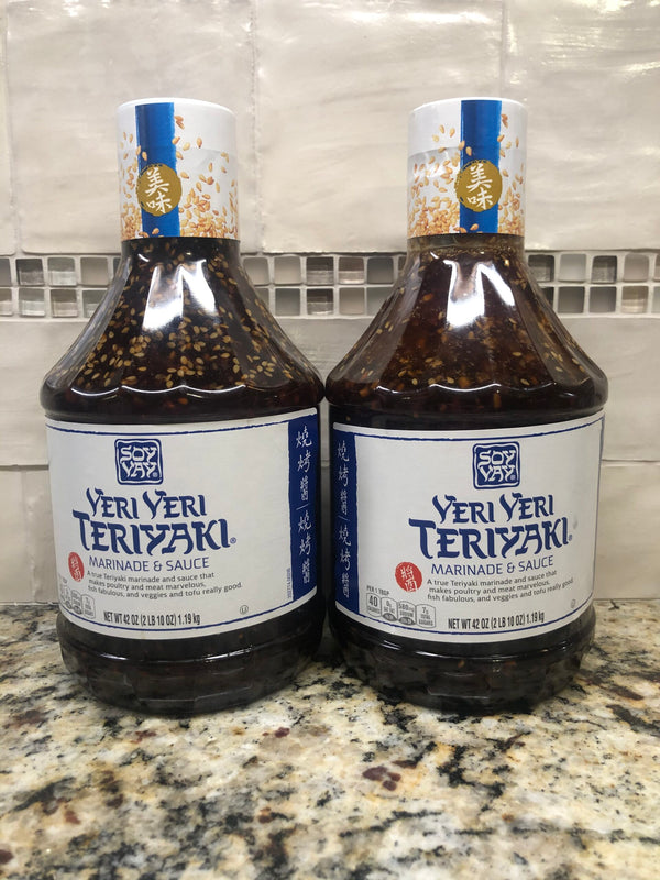 2 BOTTLES Soy Vay Veri Veri Teriyaki Sauce 42 oz Sesame Steak Chicken Rice