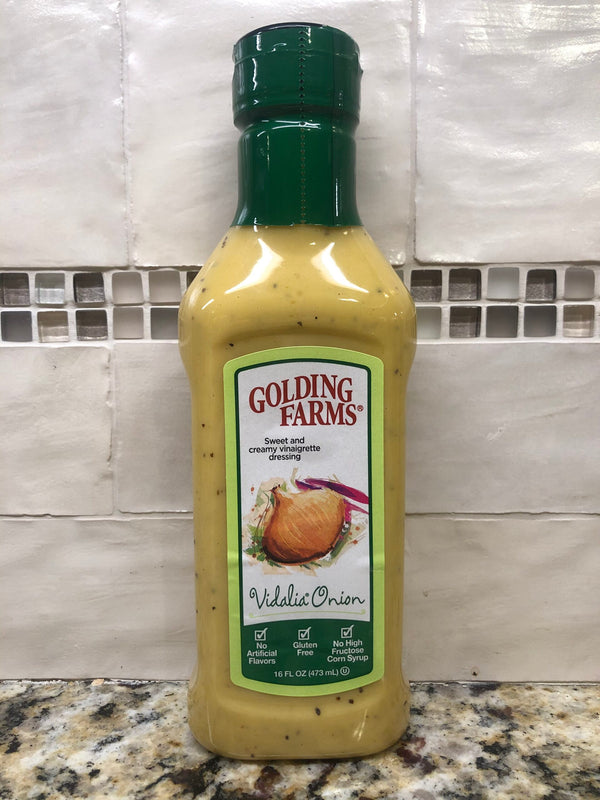 Golding Farms Vidalia Onion Vinaigrette Salad Dressing 16 oz Bottle Dip