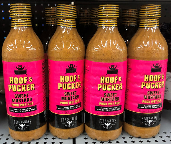 4 BOTTLES Fire and Smoke Society Hoof & Pucker Perfect BBQ Pork Marinade 16.4 oz