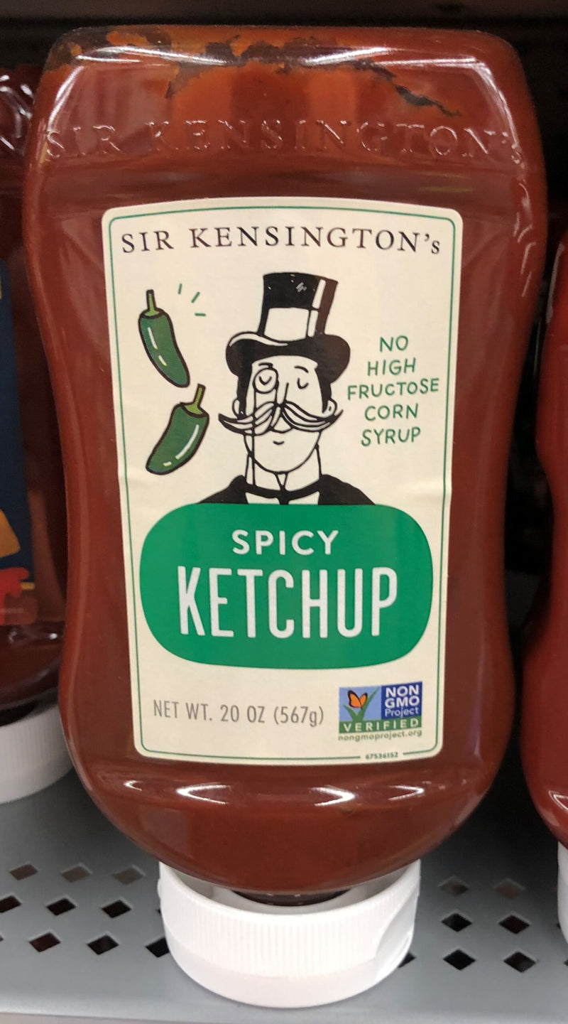 3 BOTTLES Sir Kensington's Spicy Tomato Ketchup 20 oz Catsup French Fries