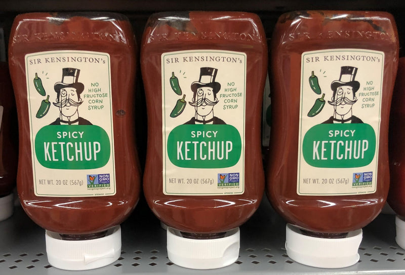 3 BOTTLES Sir Kensington's Spicy Tomato Ketchup 20 oz Catsup French Fries