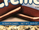 Little Debbie Devil Cremes Cakes 6 ct 10 oz Chocolate Vanilla Icing