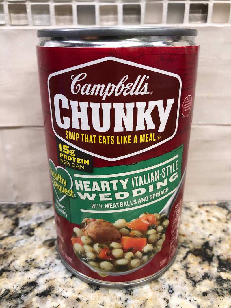 4 Campbell's CHUNKY HR Italian Wedding Meatballs Spinach Soup 18.8 oz Cans