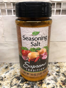 4 JARS Supreme Tradition Seasoning Salt 16 oz fish beef chicken fries