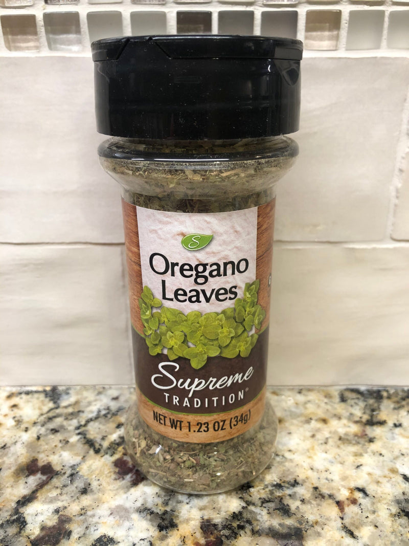 6 JARS Supreme Tradition Oregano Leaves Seasoning 1.23 oz pasta soup