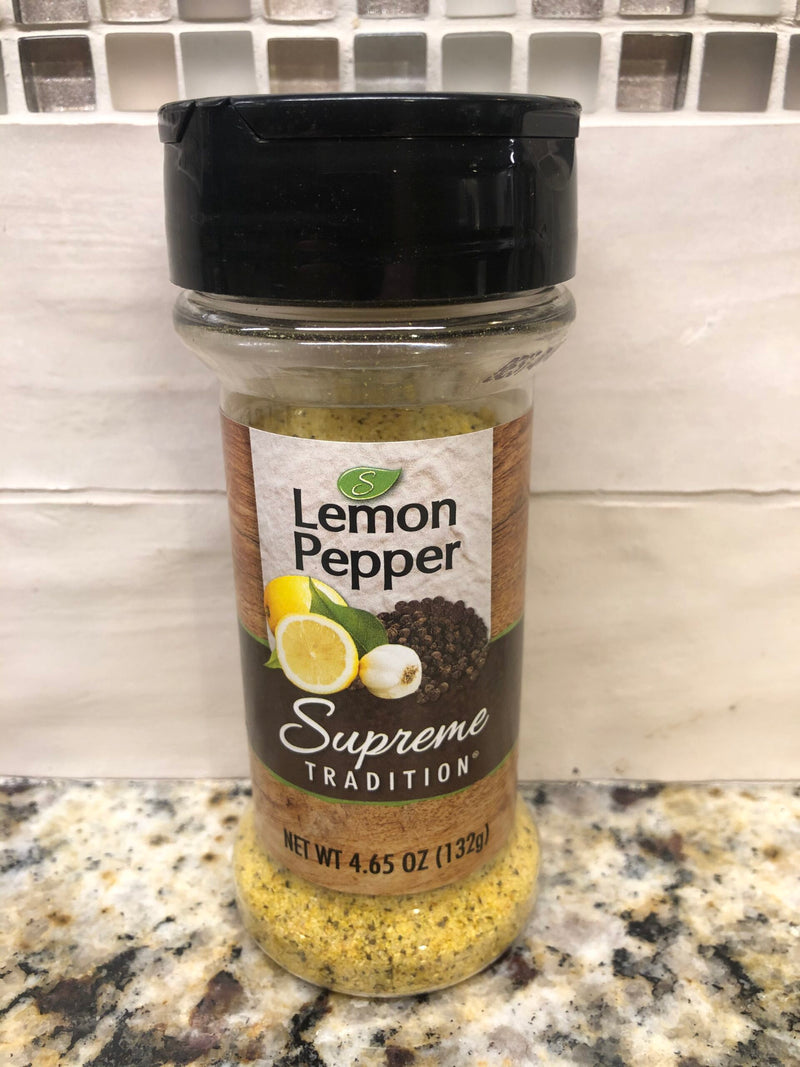 6 JARS Supreme Tradition Lemon Pepper Seasoning 4.65 oz Spice Chicken