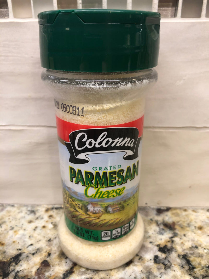 SIX Colonna Grated Parmesan Cheese 2.5 oz Jar Spaghetti Alfredo Pasta Soup