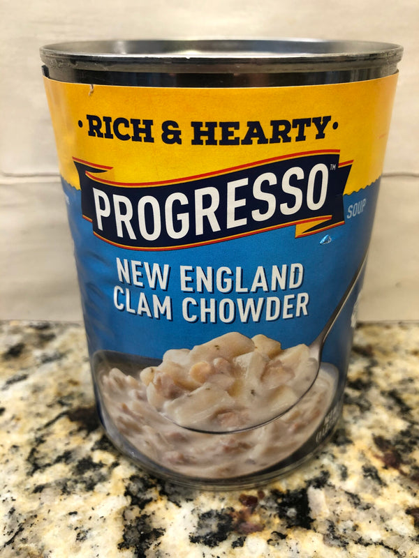 4 CANS Progresso Rich & Hearty New England Clam Chowder Soup 18.5 oz Can