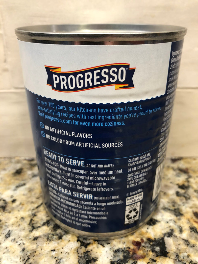 4 CANS Progresso Light Creamy Potato With Bacon and Cheese Soup 18.5 oz Can