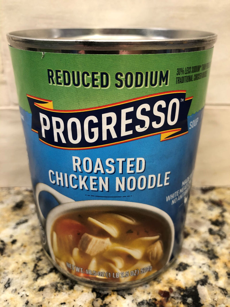 4 CANS Progresso Reduced Sodium Roasted Chicken Noodle Soup 19 oz Can