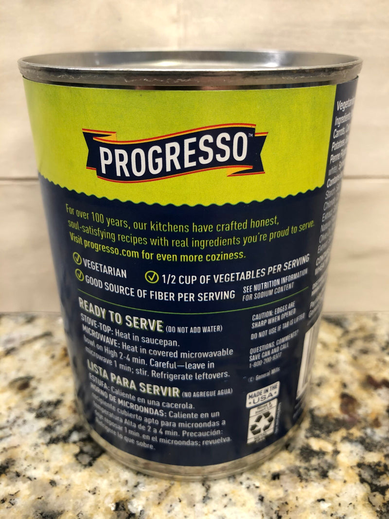 4 CANS Progresso Vegetable Classics Minestrone Soup 19 oz Can