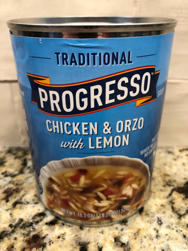 10 CANS Progresso Traditional Chicken & Orzo with Lemon Soup 18.5 oz Can