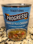 4 CANS Progresso Traditional Homestyle Chicken w Vegetables Pearl Pasta Soup 19 oz Can