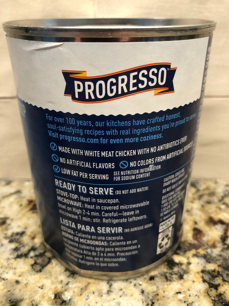 10 CANS Progresso Light Chicken Noodle Soup 18.5 oz Can all white meat