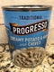 4 CANS Progresso Traditional Creamy Potato & Ham with Chives Soup 19 oz Can