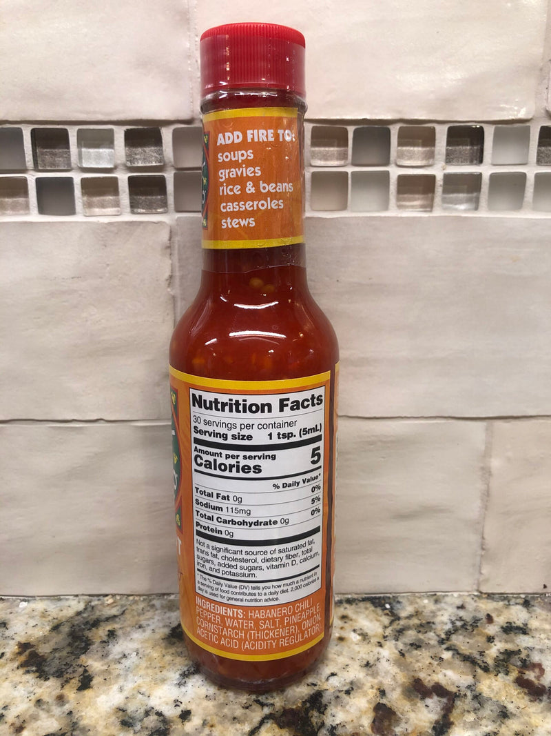 Tropical Pepper Co XXtra Hot Habanero Pepper Sauce 5 Oz Marinade Extra