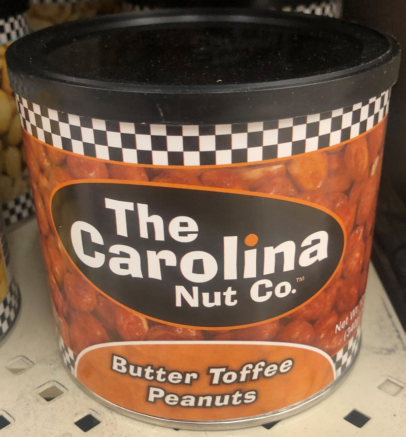 Carolina Nut Company Butter Toffee Peanuts 12 oz Roasted Sugar Honey Butter