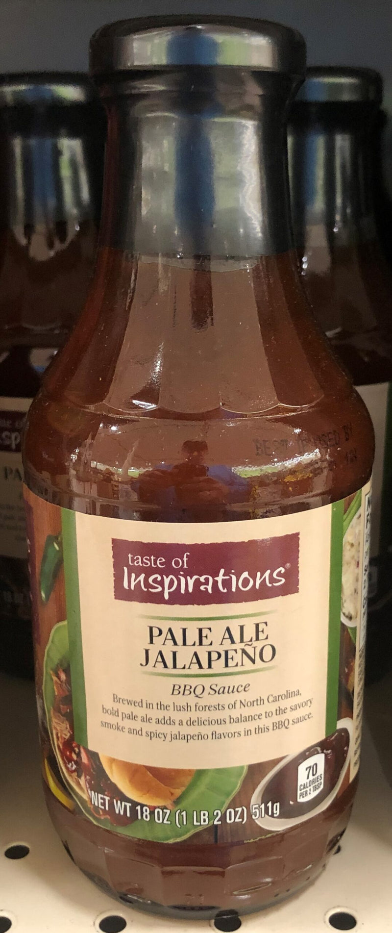 3 BOTTLES Taste of Inspirations Pale Ale Jalapeno BBQ Sauce 18 oz Pork Beef