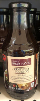 Taste of Inspirations Kentucky Bourbon Barbeque Sauce 18 oz BBQ Pork Beef