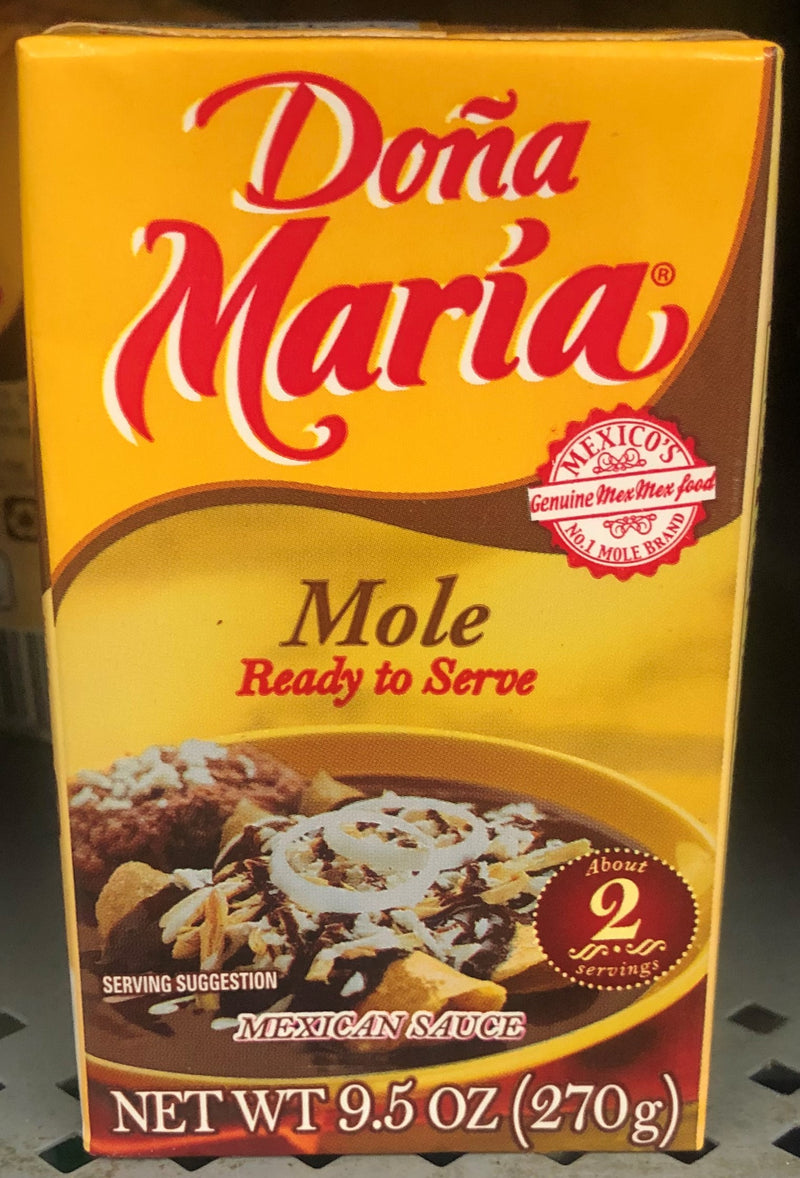 Dona Maria Mole Ready to Serve Mexican Sauce 9.5 Oz de Pollo chicken Dip