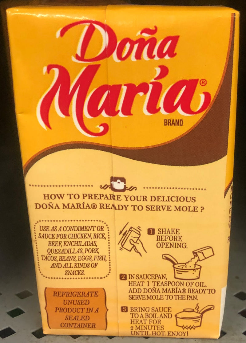 Dona Maria Mole Ready to Serve Mexican Sauce 9.5 Oz de Pollo chicken Dip