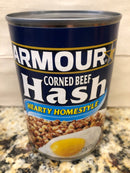 3 CANS Armour Hearty Homestyle Corned Beef Hash Sandwich Meat 14oz Stew