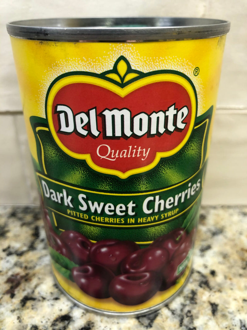 4 CANS Del Monte Dark Sweet Pitted Cherries in Syrup 15 oz can