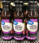 3 BOTTLES Great Value Garlic Teriyaki Marinade 12 oz beef pork chicken