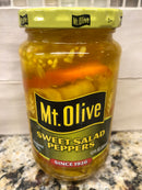 3 JARS Mount Olive Sweet Salad Peppers 12 oz Mt Pickle Banana Onions