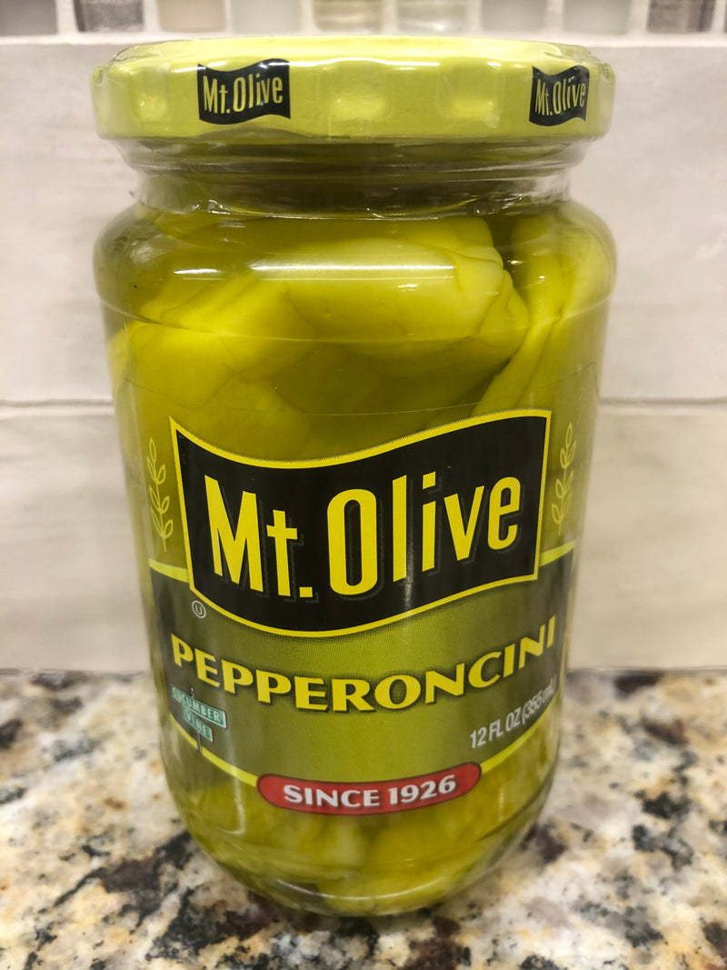 3 JARS Mount Olive Pepperoncini 12 oz Mt Pickle Salad Sub Sandwich Pepper