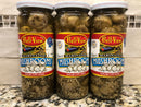 3 JARS Bell-View Fancy Marinated Mushrooms in Oil 16.0 FL OZ pickled tangy