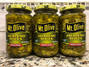 3 JARS Mount Olive Jalapeno Slices Peppers 12 oz Mt Pickles Nachos Cornbread