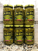 6 JARS Mount Olive Jalapeno Sliced & Diced Peppers 12 oz Mt Pickles Cornbread