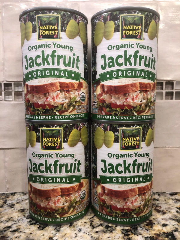 4 CANS Native Forest Organic Young Jackfruit in Water 14 oz can Vegan