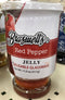 Braswell's Red Pepper Jelly 11 oz Jar with Leave Jam Preserves Useable Cup