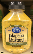 3 BOTTLES Silver Spring Squeeze Jalapeno Mustard 9.5 oz Hot Spicy