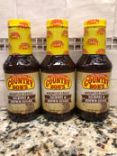 3 Bottles Country Bob’s Hickory & Brown Sugar Barbecue BBQ Sauce 18 oz