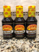 3 Bottles Country Bob’s Marinade 18 oz Sauce BBQ Beef Pork Chicken Fish