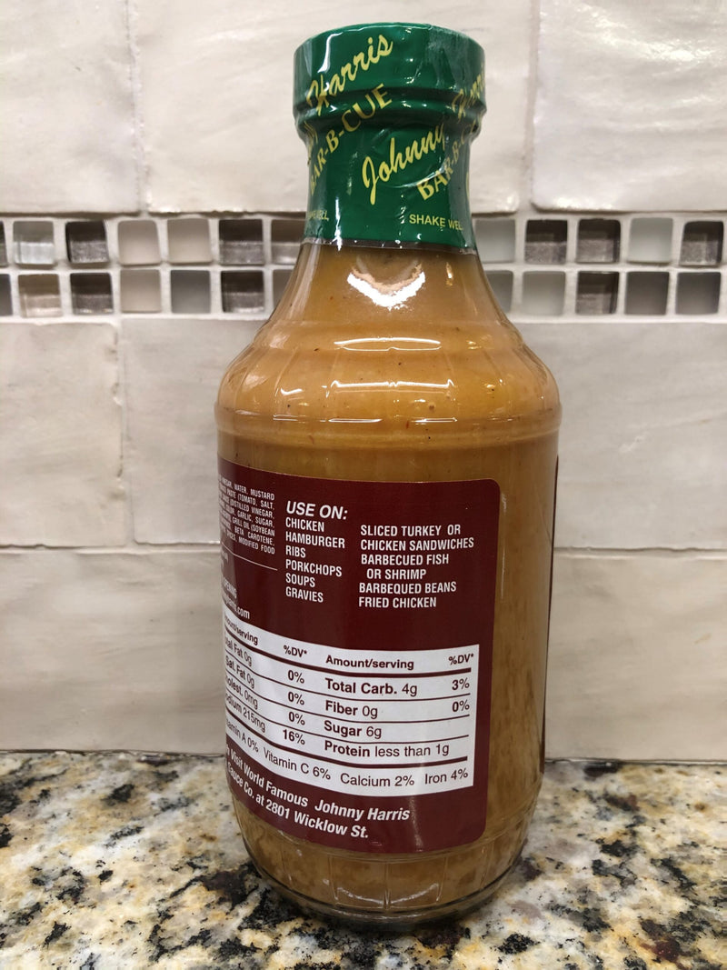 3 Bottles Johnny Harris Carolina Style Bar-B-Cue Sauce 18 oz BBQ Pork Mustard