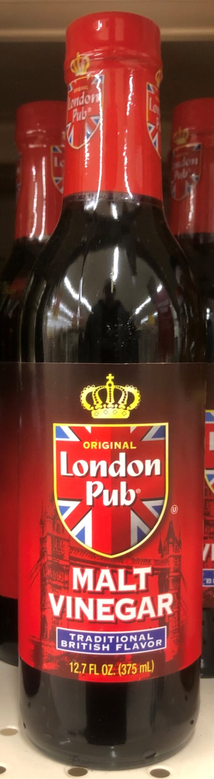 London Pub Malt Vinegar 12.7 oz Bottle Old English Fish & Chips Fries