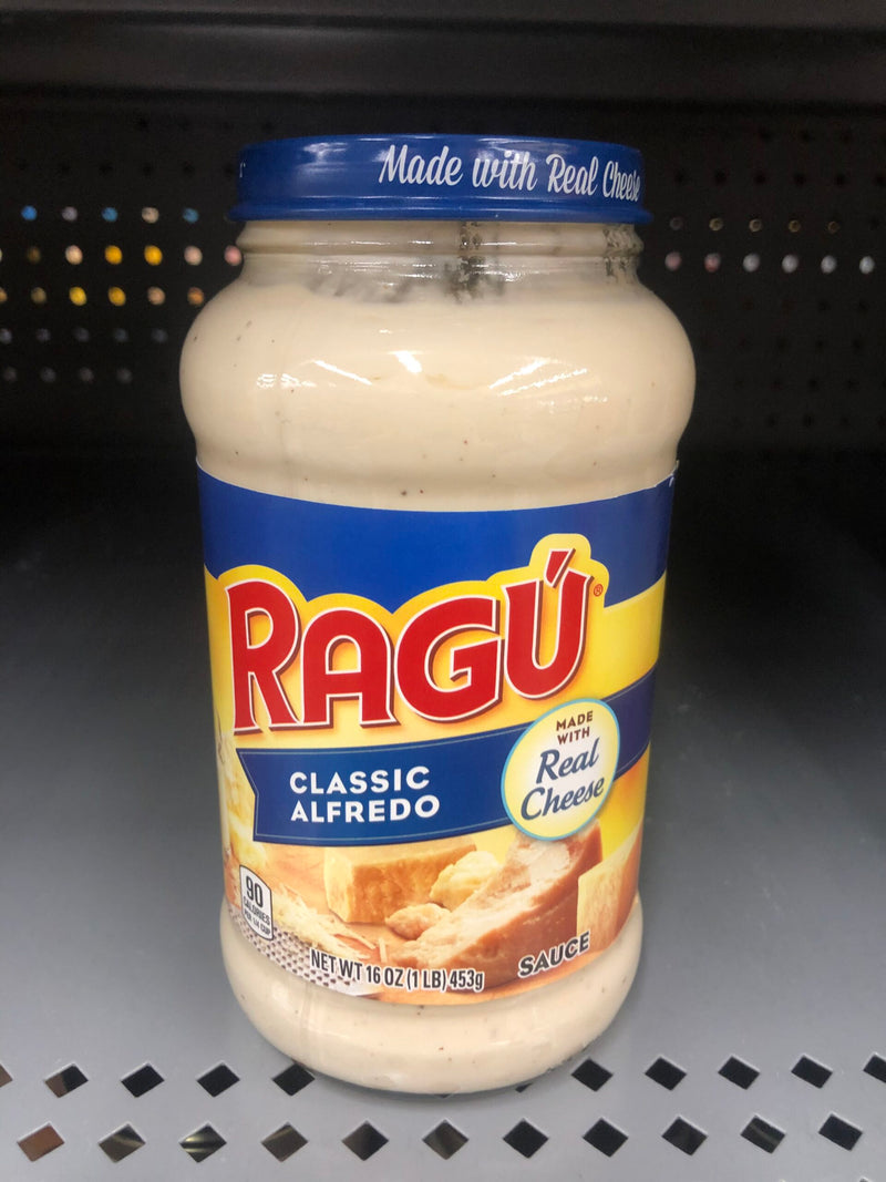 3 JARS Ragu Classic Alfredo Sauce 16 oz Jar Spaghetti Pasta Creamy Cheese Ragu