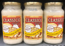 3 JARS Classico Roasted Garlic Alfredo Pasta Sauce 15 oz Jar Spaghetti Creamy Cheese