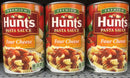 3 CANS Hunt's Four Cheese Spaghetti Pasta Sauce 100% Natural Tomato 24 Oz