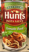 3 CANS Hunt's Tomato Basil Spaghetti Pasta Sauce 100% Natural 24 Oz