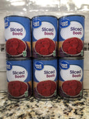 6 CANS Great Value Sliced Beets 15 oz Can Vegetable Salad Juice